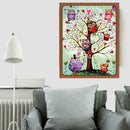 5D DIY Full Drill Diamond Painting Tree Bird Cross Stitch Embroidery Craft