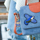 DIY Full Drill Diamond Painting Keychain Bird Necklace Bag Pendants Gift