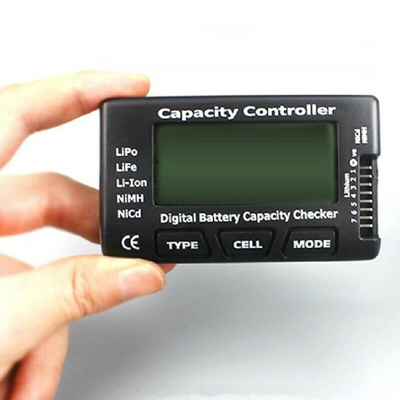 For LiPo LiFe Li-ion Digital LCD Battery Capacity Meter Tester Check Controller