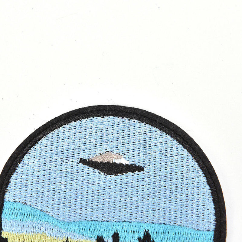 1 x Embroidery  "i want to leave"  iron on patch badge hat jeans fabric TO