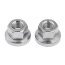 Set of 4 Stainless Steel Bicycle Rear Wheel Hub Flange Axle Nut 9mm