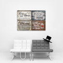4 Pack Bless Our Home DIY 5D Diamond Painting Full Drill Cross Stitch Decor