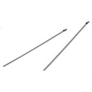 100pcs 7.9 Inches Stainless Steel Exhaust Wrap Coated Locking Cable Zip Tie