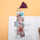 DIY Flower Special Shaped Diamond Painting Leather Tassel Bookmark Crafts