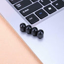 100pcs Car Truck Bike Tire Wheel Air Valve Stem Caps Dust Covers (Black)