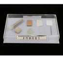 7 Kinds of Artificial Materials Specimens Display Collection , 6.7x4x1.2inch