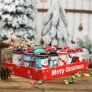 2 Pcs Set Christmas Candy Box Christmas Decorations Storage Iron Box Baby B