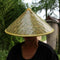 Oriental Vietnamese Chinese Asian Straw Cone Shaped Fishing Rice Bamboo Hat B3U0