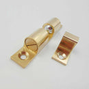 50mm Furniture Cabinet Door Brass Double Ball Roller Catch Latch 10 Pcs D7U8