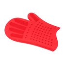 1Pcs Pet Cat Dog Bath Cleaner Grooming Glove Brush Hair Remover Red