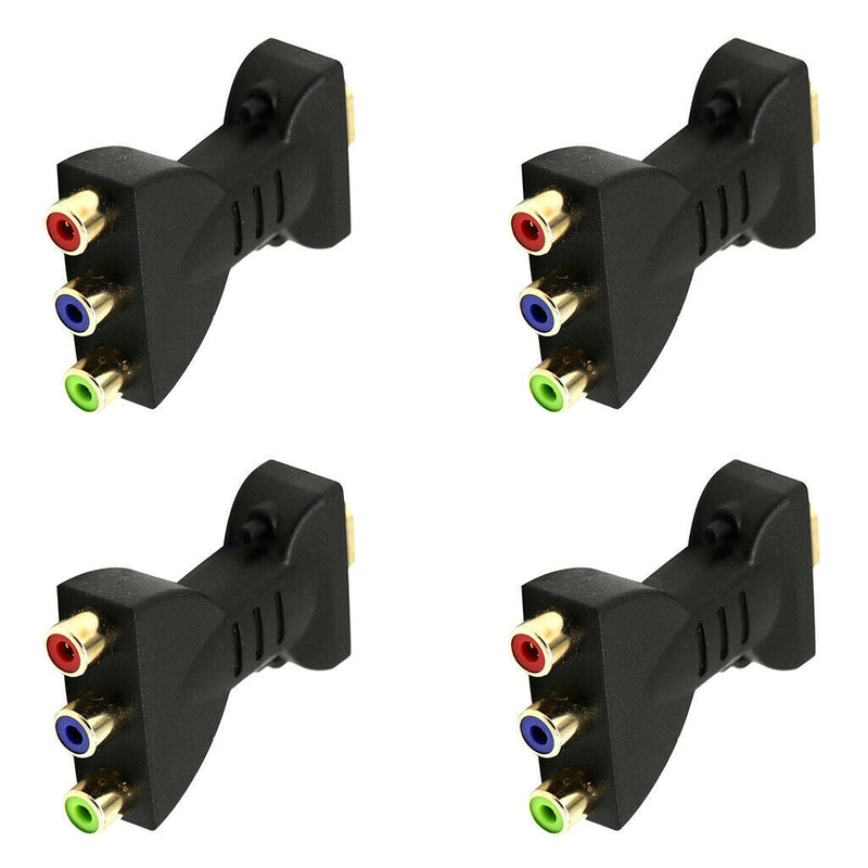 4Pcs HDMI Male to 3RCA Video Audio AV RGB Component Converter Adapter For HDTV