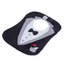 Black Cute Tuxedo Toddler Nutrition Baby Bib O1Y6