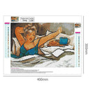 5D DIY Full Drill Diamond Painting Enjoying Women Cross Stitch Embroidery