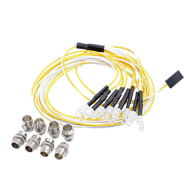 RC Car 5mm Led Light 8 Headlight for 1/5 1/8 1/10 1/12 1/16 RC Car Accessory