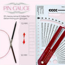 Knitting Gauge Converter Sweater Knitting Circular Weave Counting Frame RulS Ew