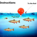 4X(5 Pieces Airlock Strike Indicator Fly Fishing Bobbers High Durable PlastJ6R5)