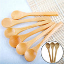 6x New Set Hot Bamboo Utensil Kitchen Wooden Cooking Tools Spoon Spatula Mixi BX