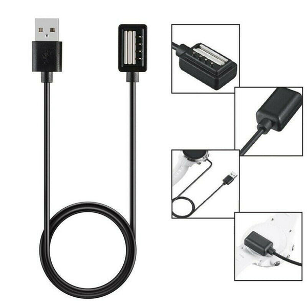 For SUUNTO SPARTAN Smart Watch 1M USB Charger Cable Charging Dock Cradle Black