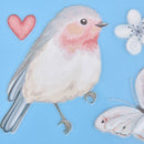 1X Flower Bird Patches For Clothes Iron-On Transfers Easy Print Diy Appliques Z