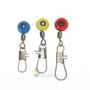 60x Tackle Running Ledger Slider Snap Connector Swivels Fishing Gear Accessory