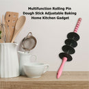 Multifunction Rolling Pin Dough Stick Adjustable Baking Home Kitchen Gadget