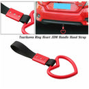 Heart Red Jdm Tsurikawa Ring Subway Train Bus Handle Strap Charm Drift Universal