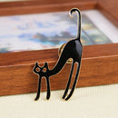 Fashion Jewelry Enamel Cute Cat Collar Brooch Pin Women Party Gift Black