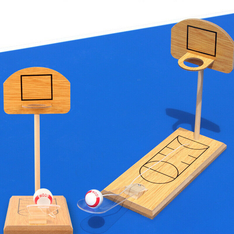 Mini Desktop Basketball Game Tabletop Portable Basketball Game Wooden Fun SpL9X1