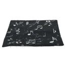 Music Series Note Printed Linen Square 45x45cm Home Decor Houseware Throw P D8E3