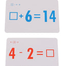 72 pcs Math Flash Cards for Addition and Subtraction Math Operations