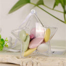 5 PCS Five-Pointed Star Transparent Plastic Craft Ball Acrylic Display 8CM IQL