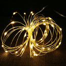 50 LED 5m Solar Copper Wire Lamp 8 Modes Decor String Light (Warm White) A