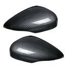 Car Wing Door Carbon Fiber Rear View Mirror Cover Trim Case for Ford for Fi