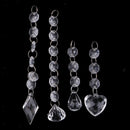 4 Acrylic Crystal Garland Hanging Bead Curtain Wedding Club Party Decoration