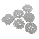 6pcs Button Cutting Dies Stencil Metal Scrapbooking Card Decoration Craft