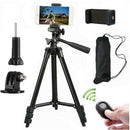 Cell Phone Tripod Selfie Stick with Bluetooth Remote for Gopro DSLR Camera
