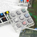 9 Cherry mx switches keyboard tester kit clear keycaps pcb mechanical key OZ