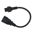 New C14 Male To C5 Female C14-C5-Cable 60cm 3 Prong 0.75 Square Replacement