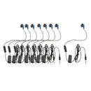 8pcs/pack Single Earphone 4ft Length Single Headset Earpiece for Sony PS4