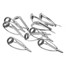 10Pcs Fishing Rod Guides Tips Repair Kit Spinning Lure Fishing Rod Guides