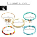 5pcs Boho Ethnic Weave Rope Bracelet DIY Beads Bangles Jewelry (Style 5) A