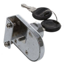 Showcase Display Cabinet Glass Door Lock Replacement with 2 Keys