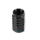 4pcs Black Wheel Tyre Tire Valve Stems Air Dust Cover Screw Caps Car Truck Bike