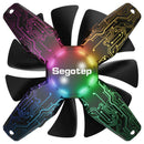 4Pin RGB Chassis Cooling Fan Quiet Frameless Cooler for Desktop Computer 120mm