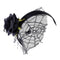 Flower Headband With Veil Floral Spider Headpiece Hair Garland Fancy Dress