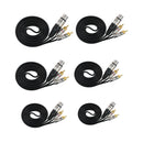 2pcs Dual RCA Male to XLR 3 Pin Female Jack Microphone Cable Adapter Cord