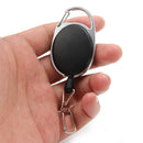 Retractable Reel Key Chain Pull Key ID Card Badge Tag Clip Holder Buckle Style