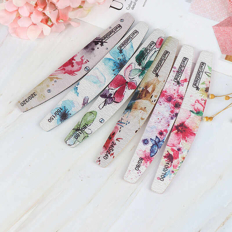 6Pcs Nail Art Care Sanding Buffer Buffing Manicure Acrylic Gel File Too GwJ Gw