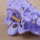 2pcs 9CM Woman Stylish Plastic Floral Spring  Hair Clamp Claw Hairclip Hairpin
