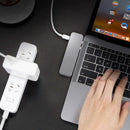 1X(7-In-1 2 Usb Port Dual Type-C Hub Docking Station Support 4kx2k Hdmi Sd/